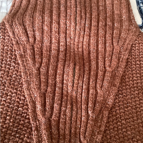 UNIVERSAL THREAD Cozy Rust Quarter Zip Sweater - Picture 5 of 7